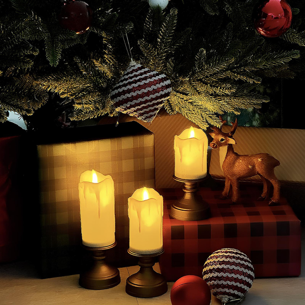 Solairis | Elegant Flameless LED Candles With Realistic Glow