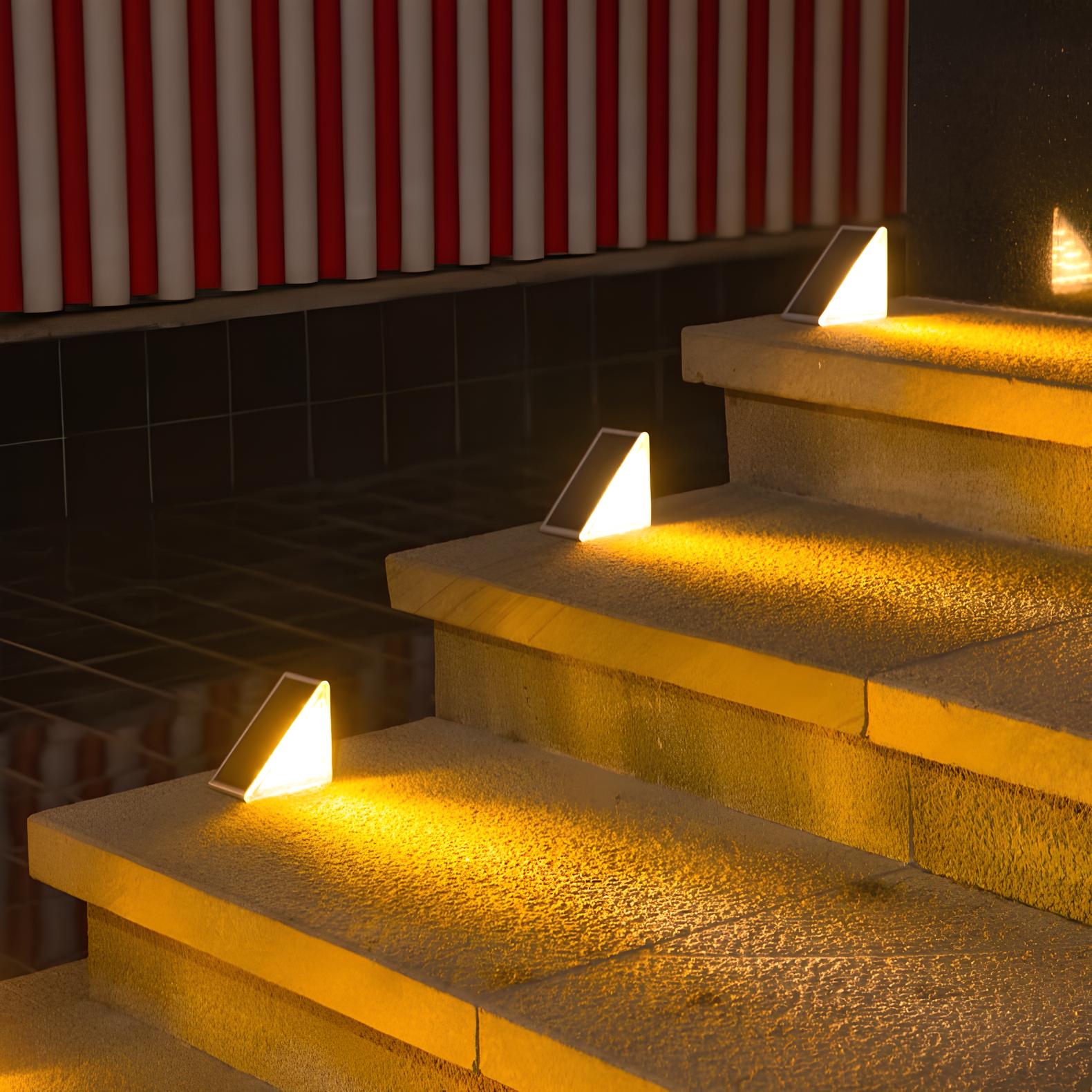 Brighture | Solar-Powered Outdoor Stair Lights With Weatherproof Design