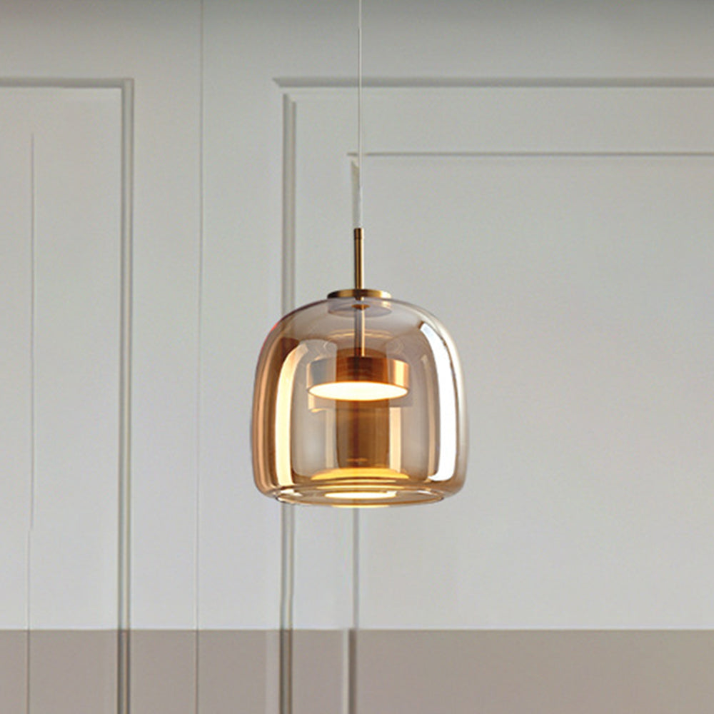 Virella | Retro LED Pendant Lights with Glass Dome