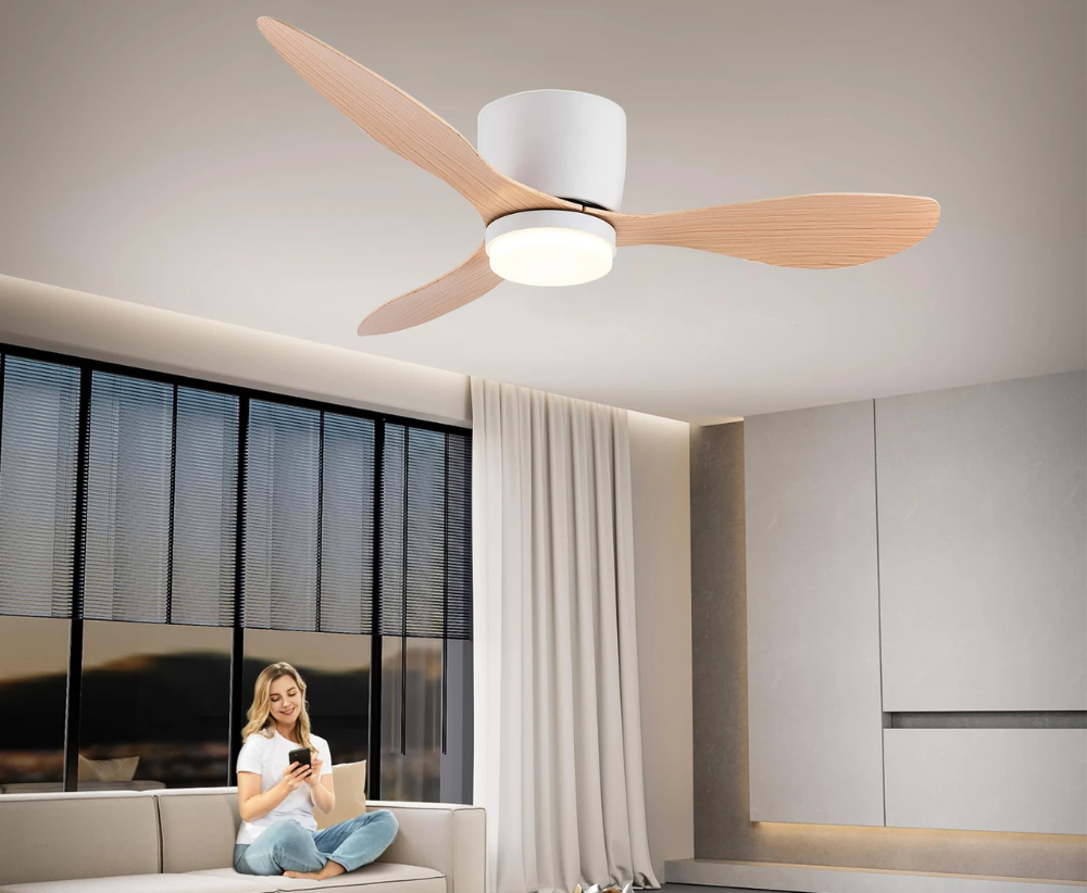 AeroLuxe | LED Ceiling Fan Light with Remote Control