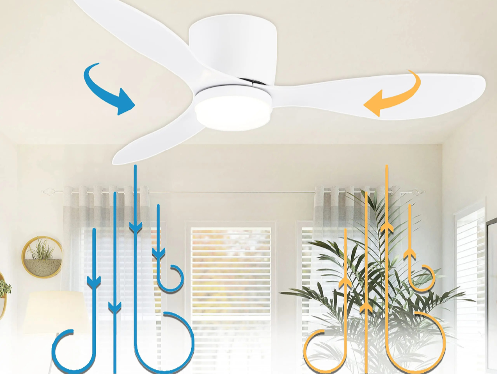 AeroLuxe | LED Ceiling Fan Light with Remote Control