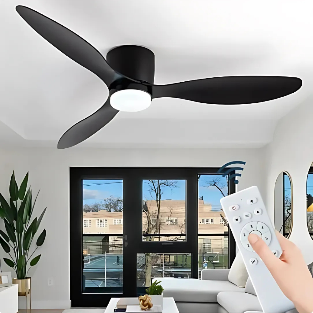 AeroLuxe | LED Ceiling Fan Light with Remote Control