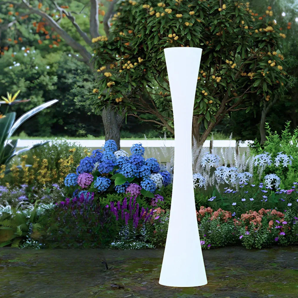 AuraFox | Sculptural Outdoor Floor Lamp with Solar & USB Power