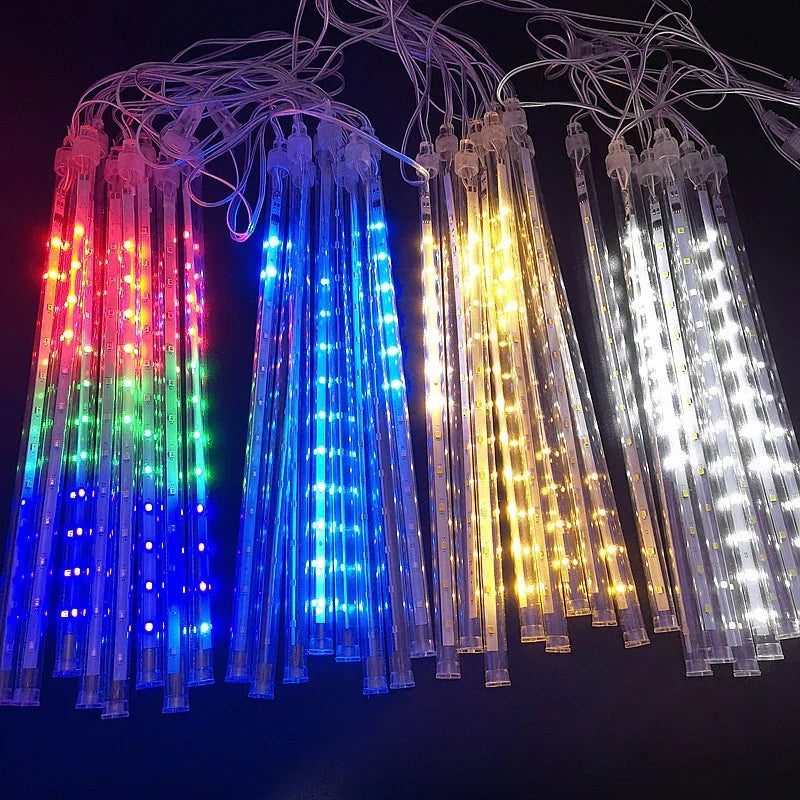 Auralisse | Meteor Shower Outdoor LED Lights for Festive Evenings