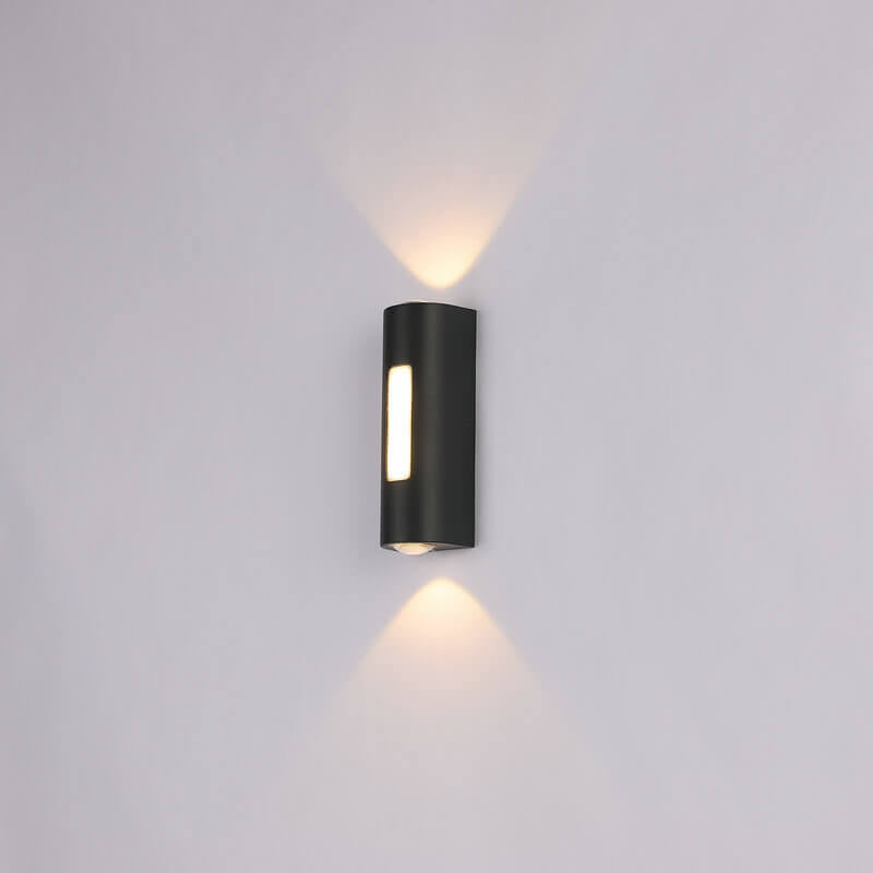 Auralith | Modern Cylindrical Outdoor LED Wall Lamp