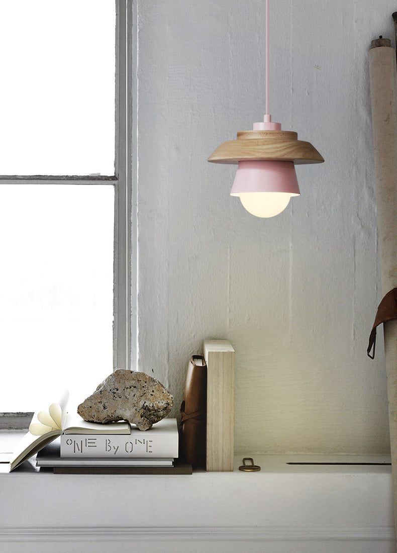 Auralux | Scandinavian Wooden Hanging Lamp With Soft Ambience