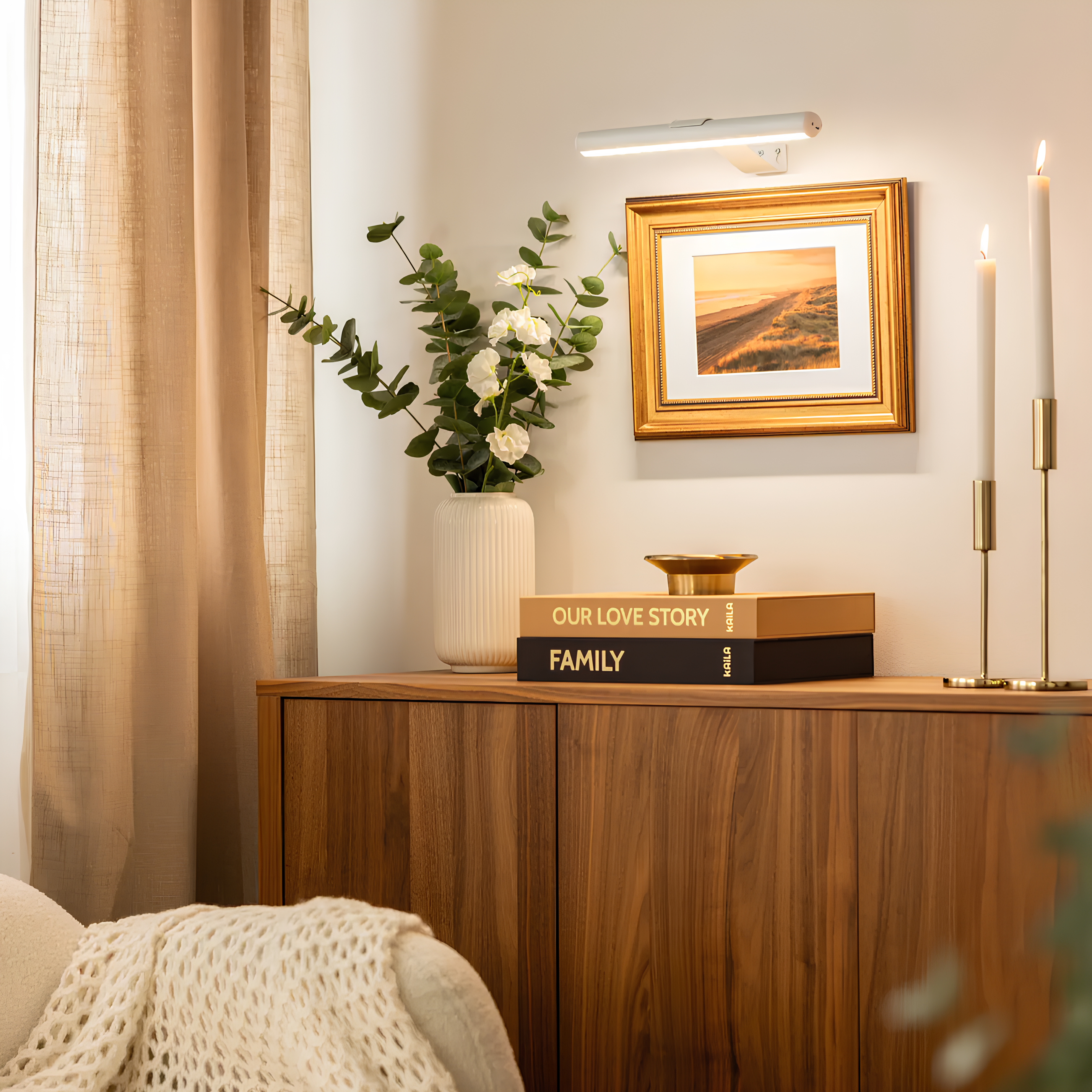 Avora | Wireless Wall Art Light for Elegant Illumination