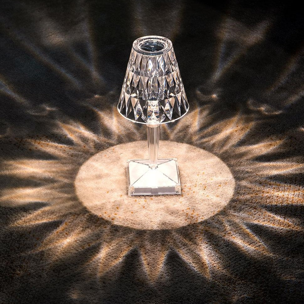 Brightava | Rechargeable Crystal Touch Lamp with Glamorous Glow