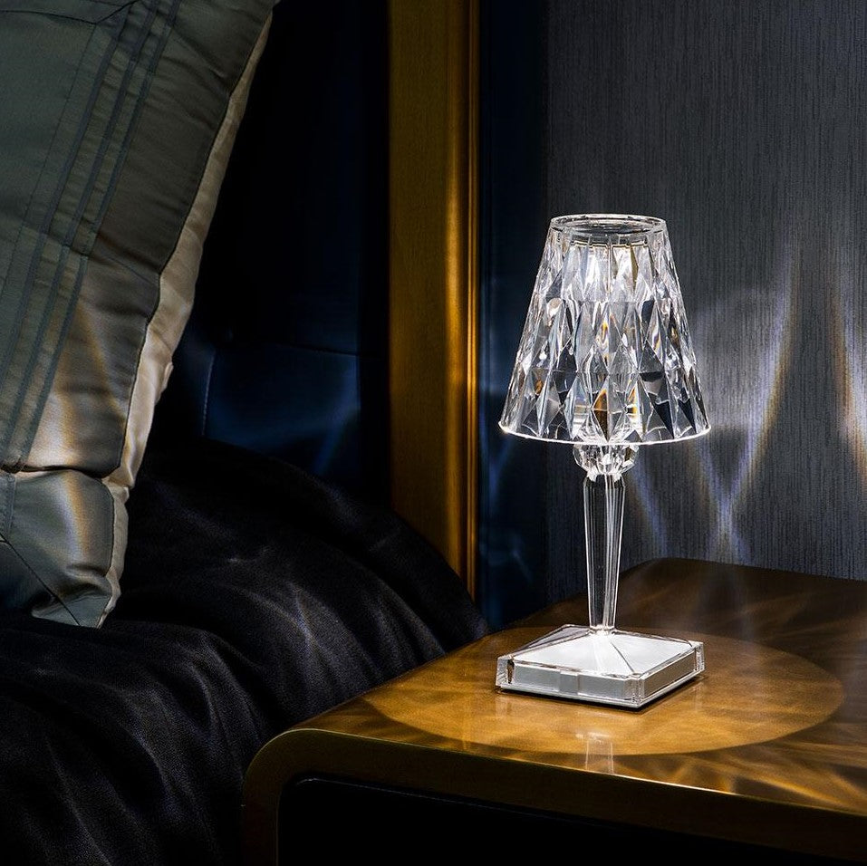 Brightava | Rechargeable Crystal Touch Lamp with Glamorous Glow