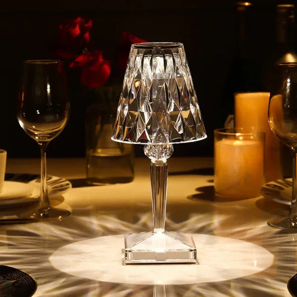 Brightava | Rechargeable Crystal Touch Lamp with Glamorous Glow
