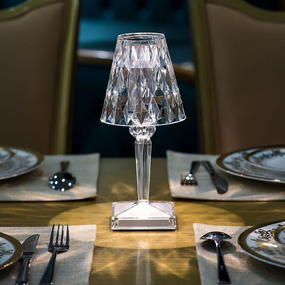Brightava | Rechargeable Crystal Touch Lamp with Glamorous Glow