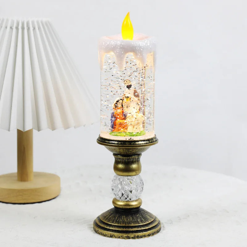 Brightula | Glittering LED Candle Lamp for Magical Holiday Ambiance