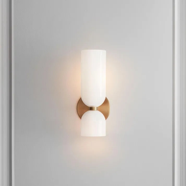Brilloxa | Dual Glass LED Wall Lamp With Modern Elegance