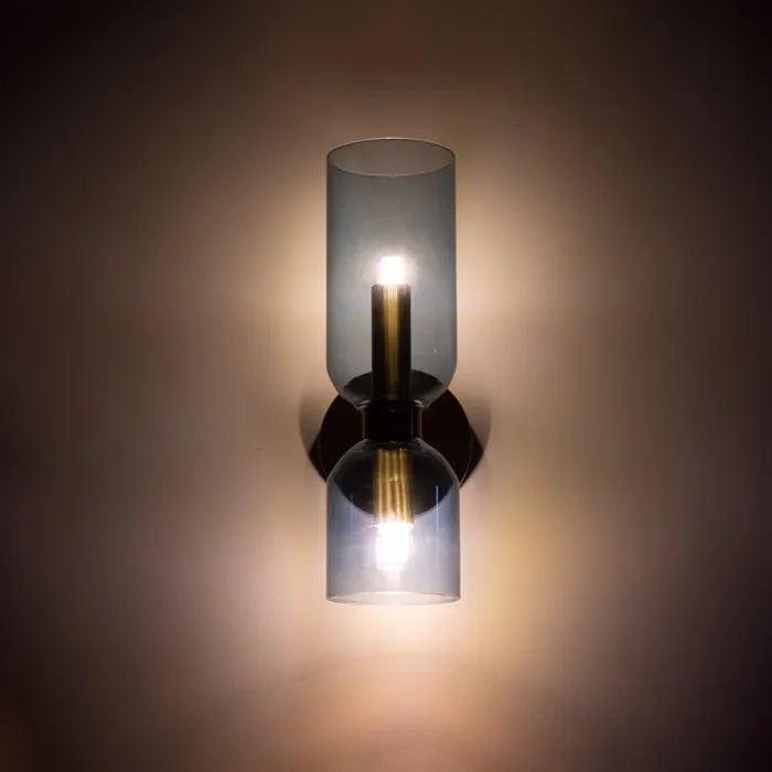 Brilloxa | Dual Glass LED Wall Lamp With Modern Elegance