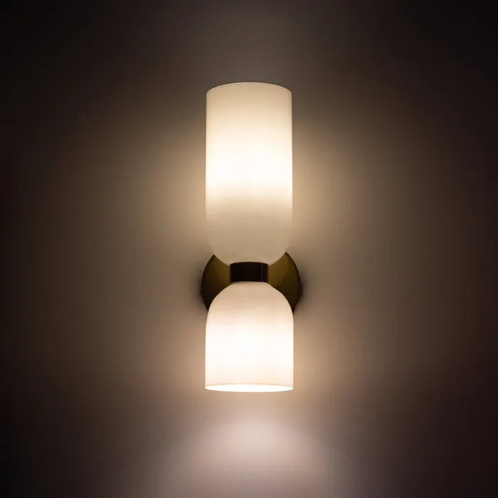 Brilloxa | Dual Glass LED Wall Lamp With Modern Elegance