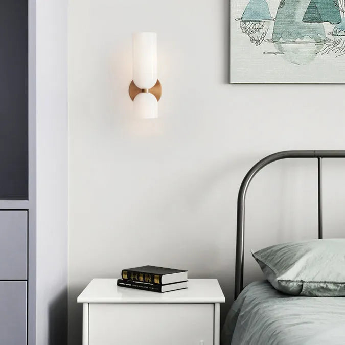 Brilloxa | Dual Glass LED Wall Lamp With Modern Elegance
