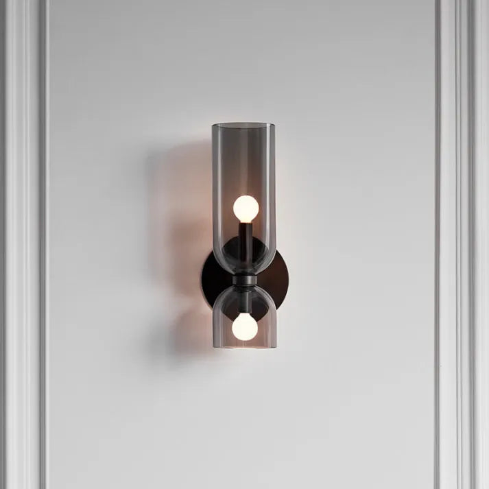 Brilloxa | Dual Glass LED Wall Lamp With Modern Elegance