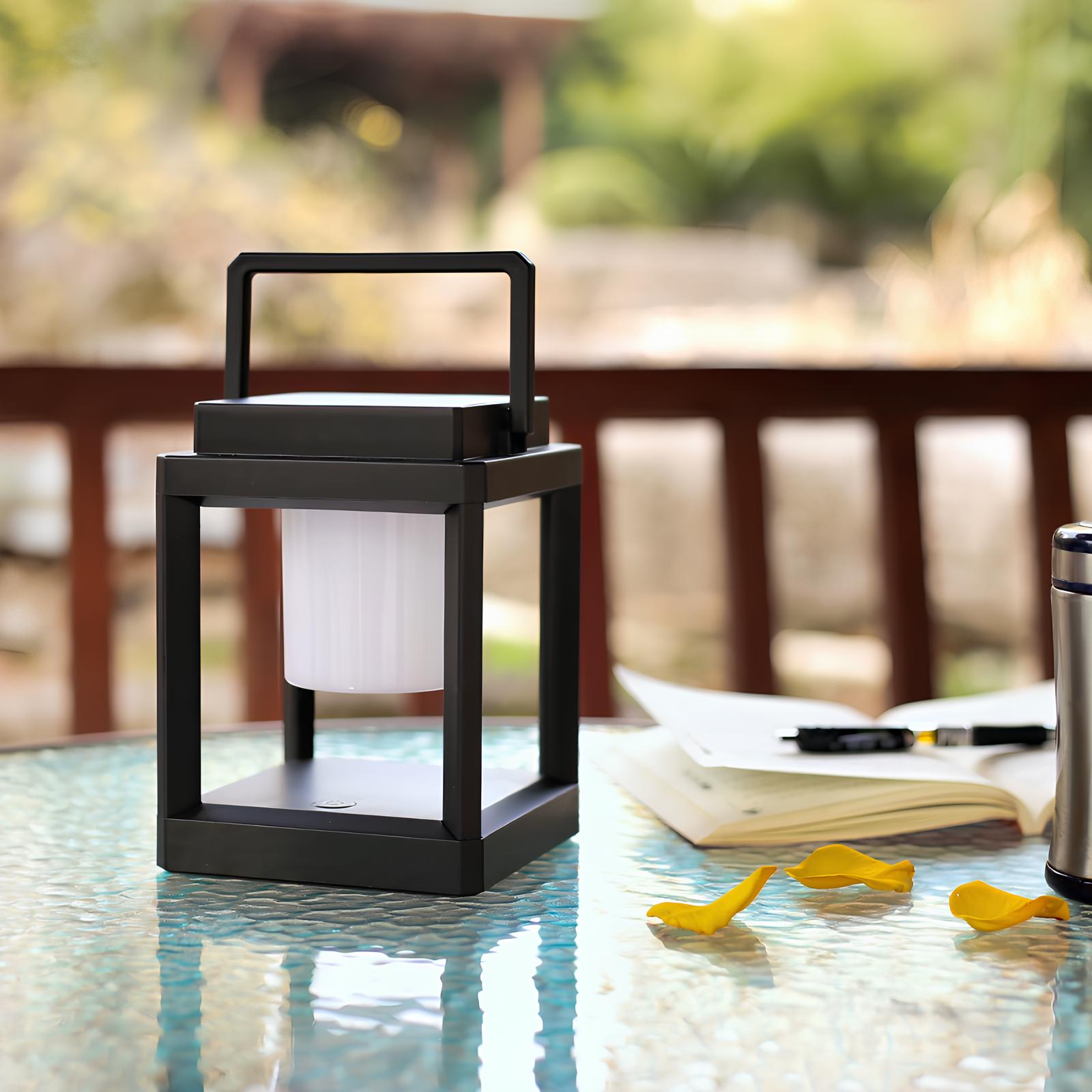 Elystra | Outdoor Solar Lantern with Dual Charging and Adjustable Glow