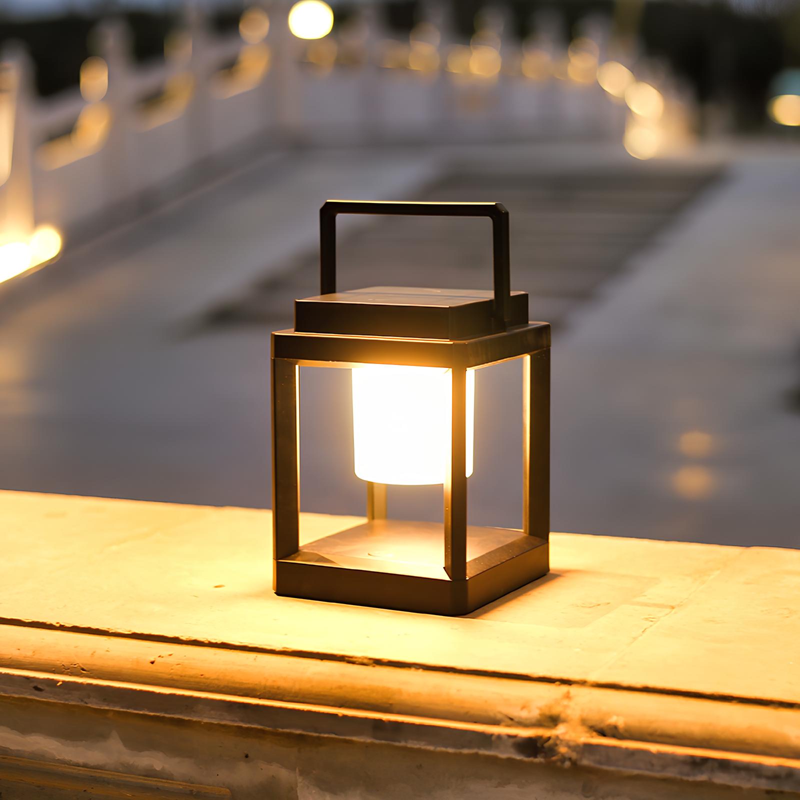 Elystra | Outdoor Solar Lantern with Dual Charging and Adjustable Glow