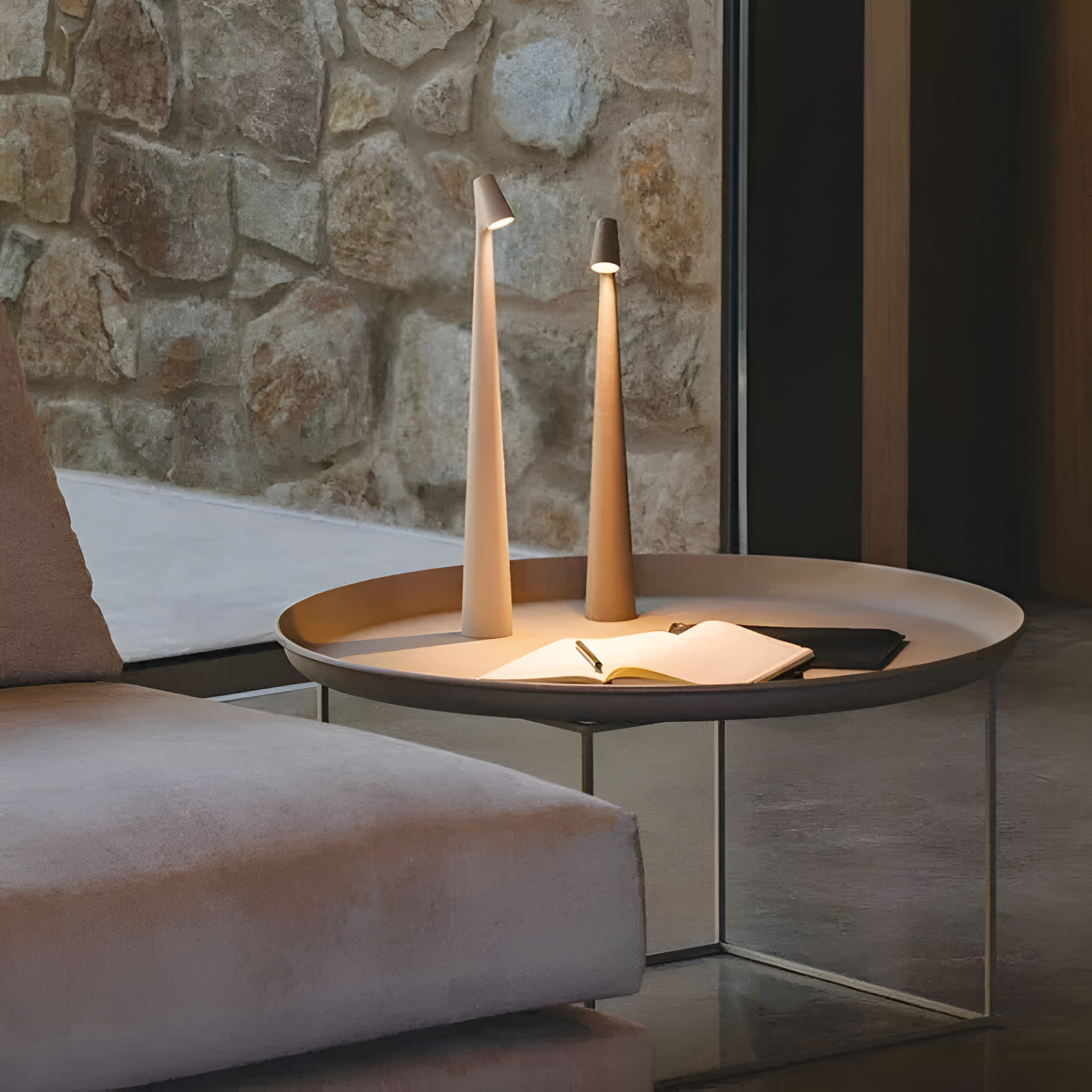 Flairlux | Minimal Touch-Control LED Lamp with Rechargeable Battery