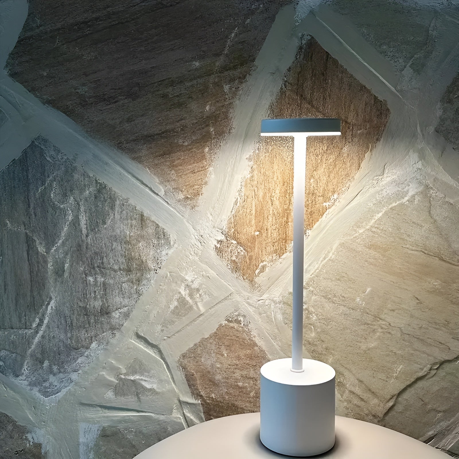 Flamara | Cordless Glow Lamp with Touch Control and Gold Finish