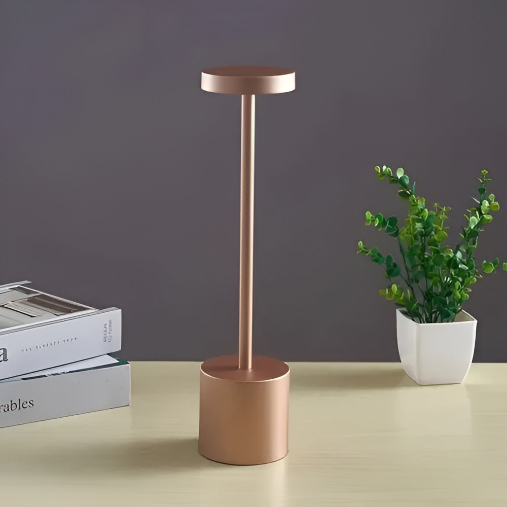 Flamara | Cordless Glow Lamp with Touch Control and Gold Finish
