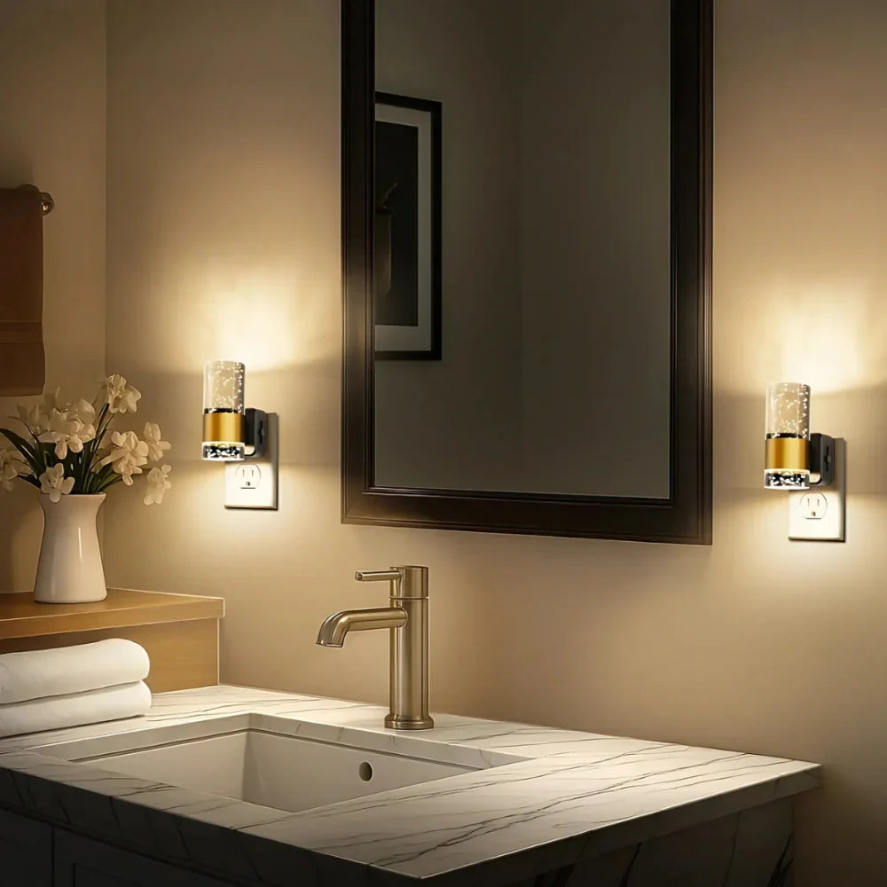 GlimmerPlug | Plug-in Wall Sconce with Ambient Glow