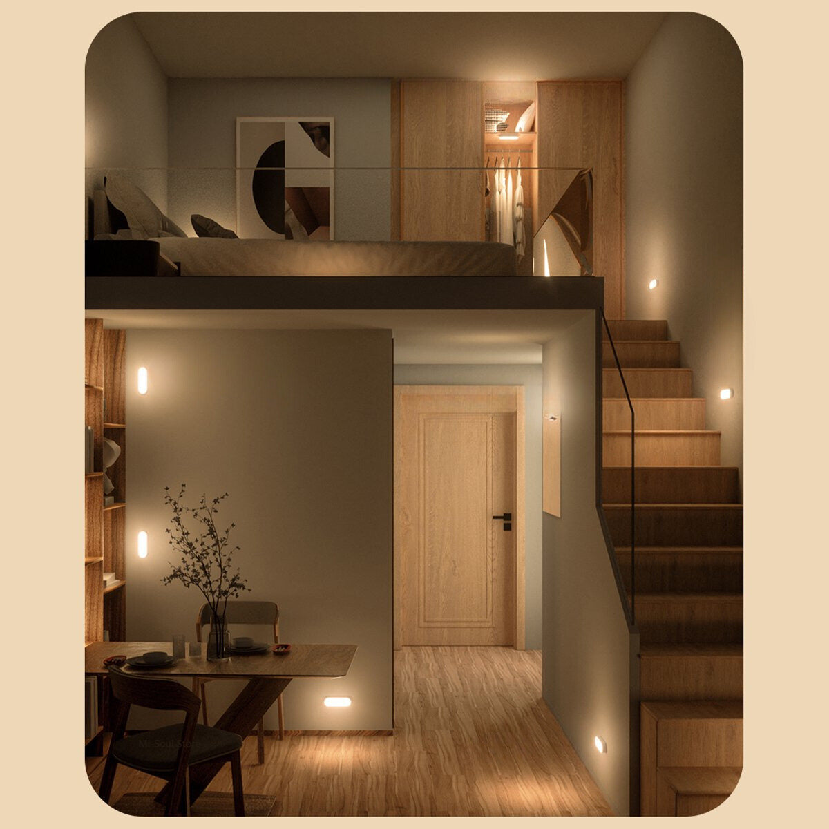 Glimora | Wireless Rechargeable Motion Sensor Wall Light
