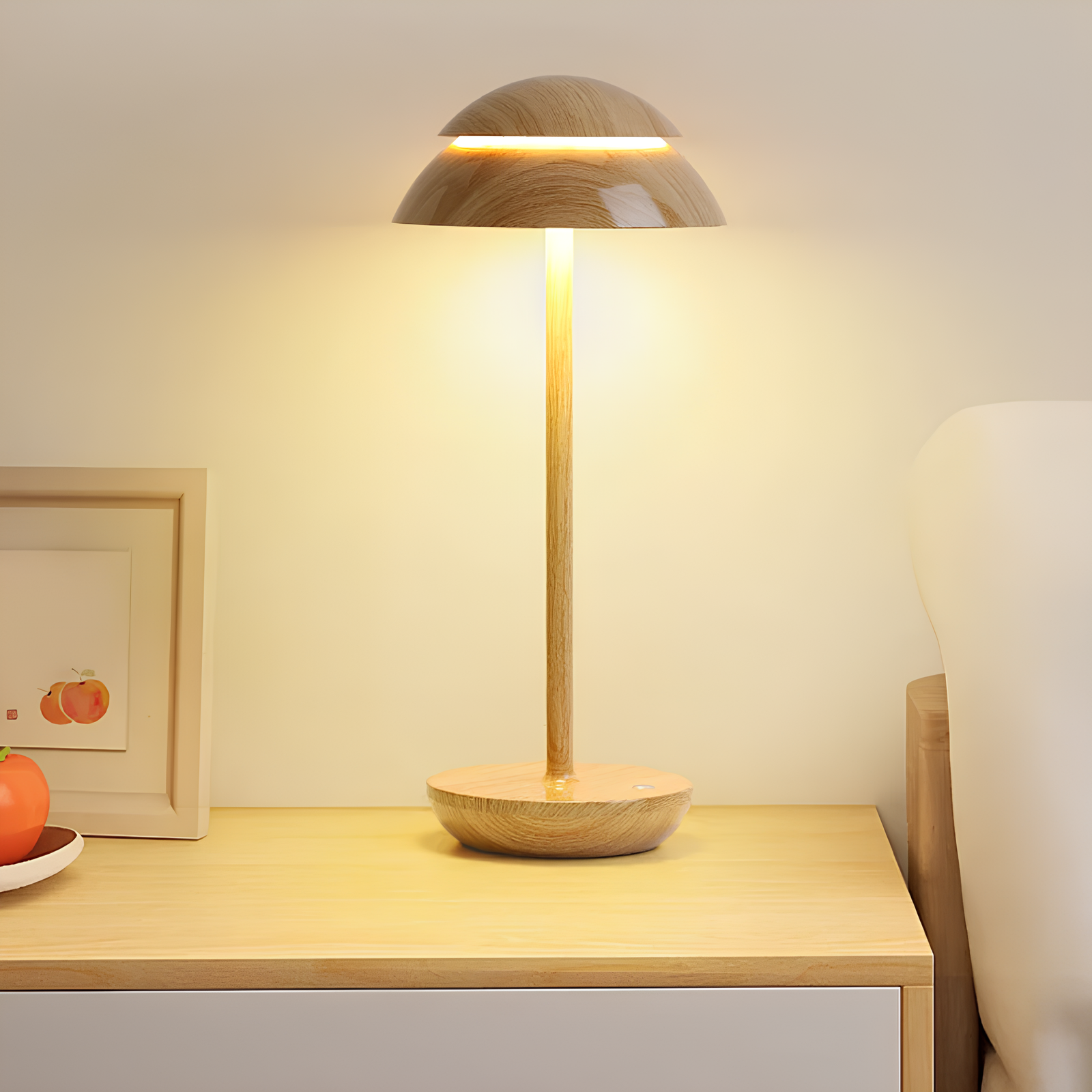 Glowairis | Rechargeable Aluminum LED Lamp with Touch Dimming