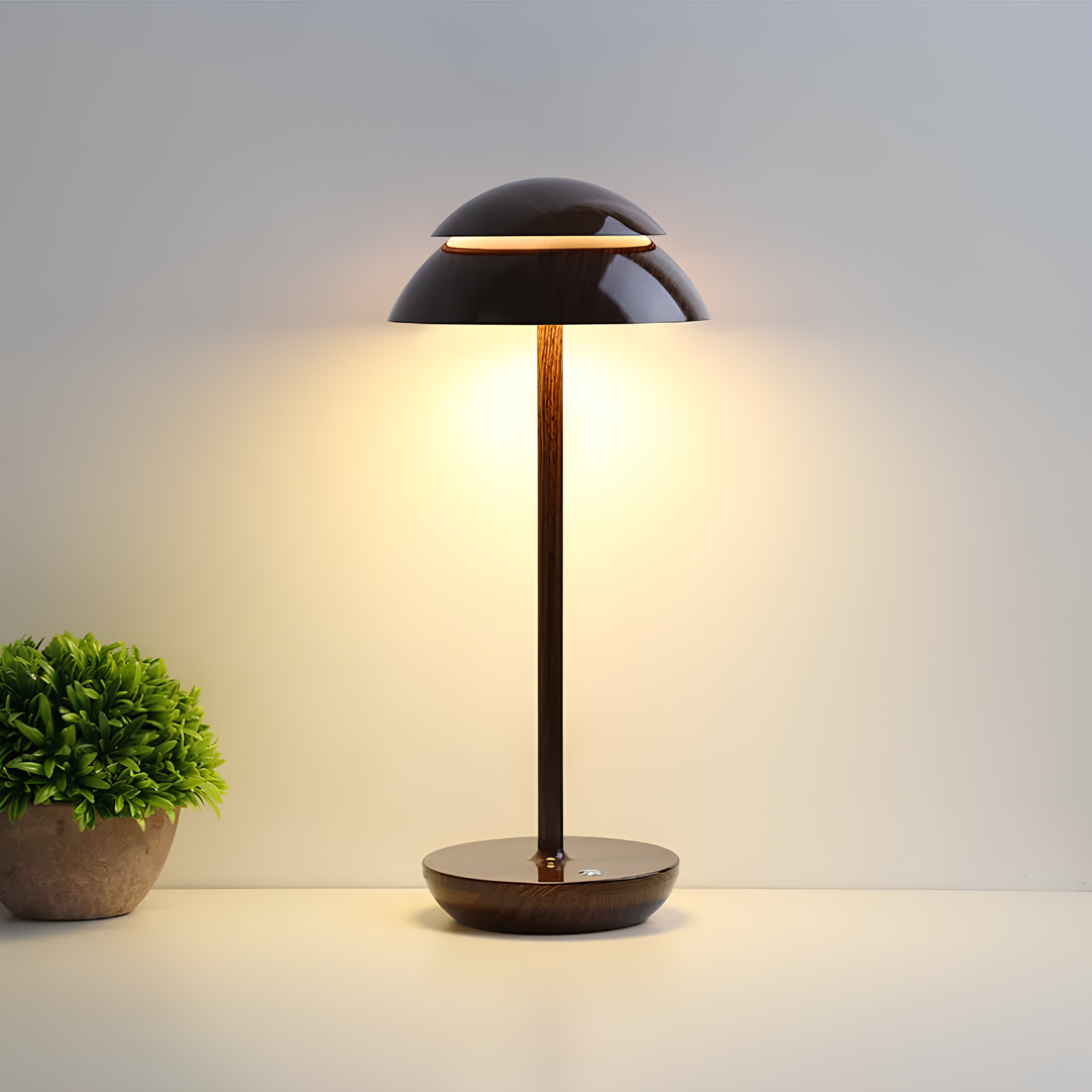 Glowairis | Rechargeable Aluminum LED Lamp with Touch Dimming