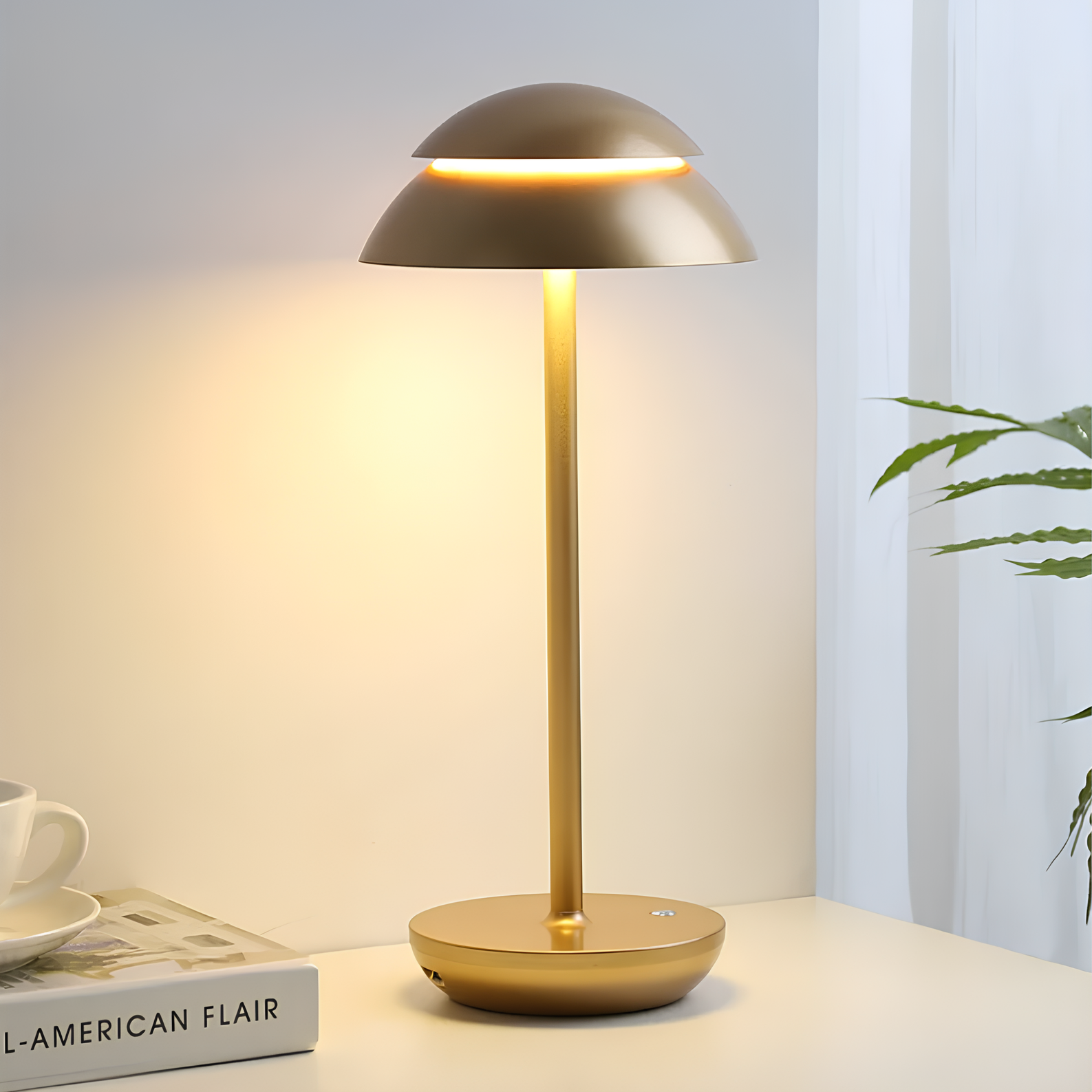 Glowairis | Rechargeable Aluminum LED Lamp with Touch Dimming