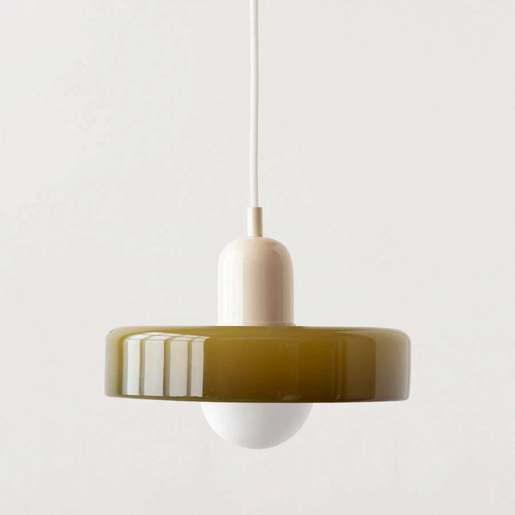 Glowvia | Glass Pendant Light with Retro Dome Design