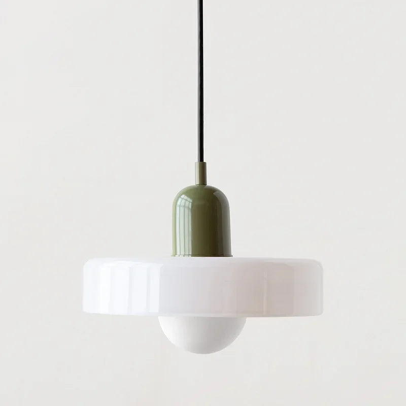 Glowvia | Glass Pendant Light with Retro Dome Design