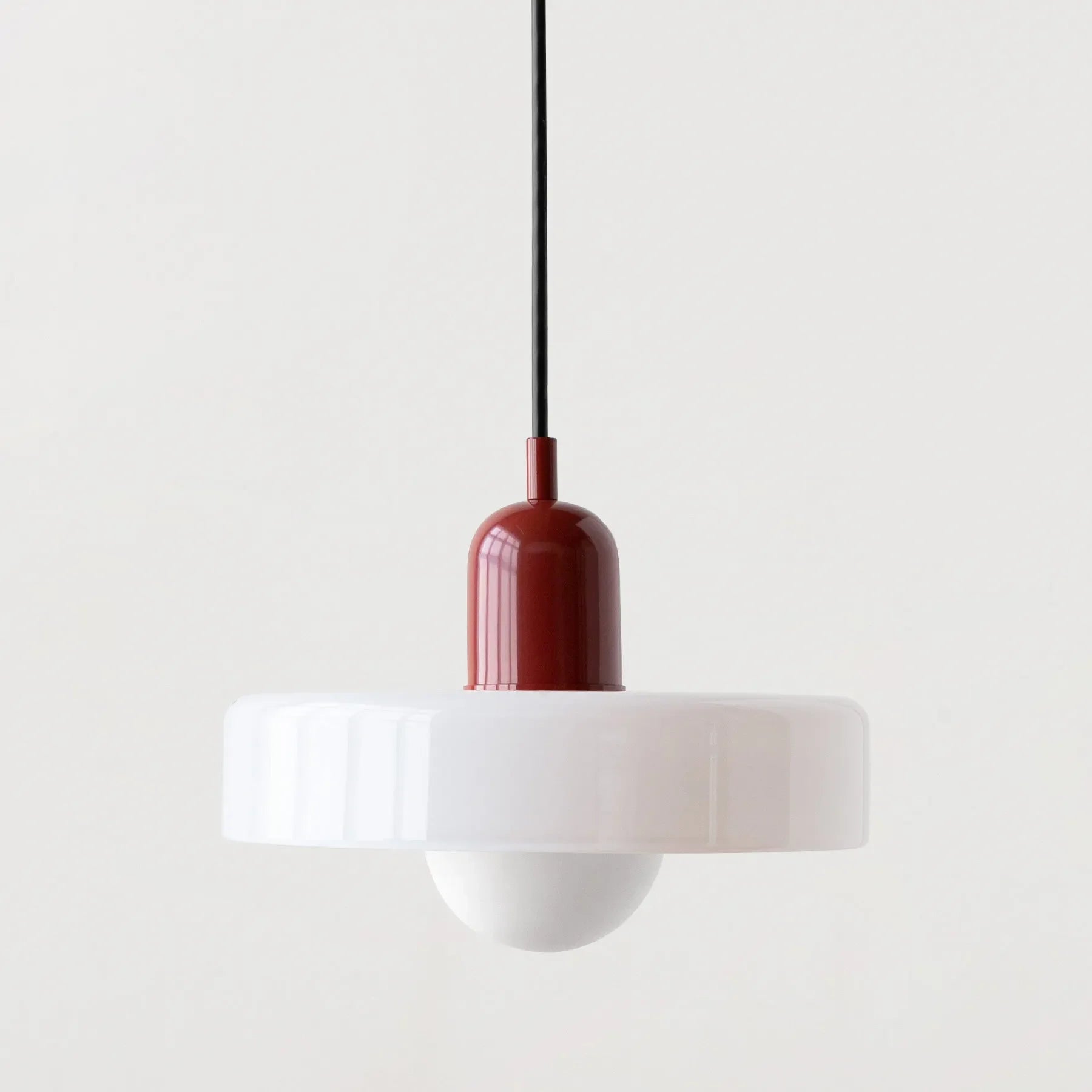 Glowvia | Glass Pendant Light with Retro Dome Design