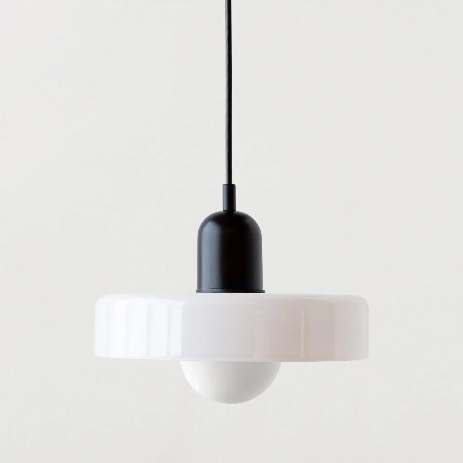 Glowvia | Glass Pendant Light with Retro Dome Design
