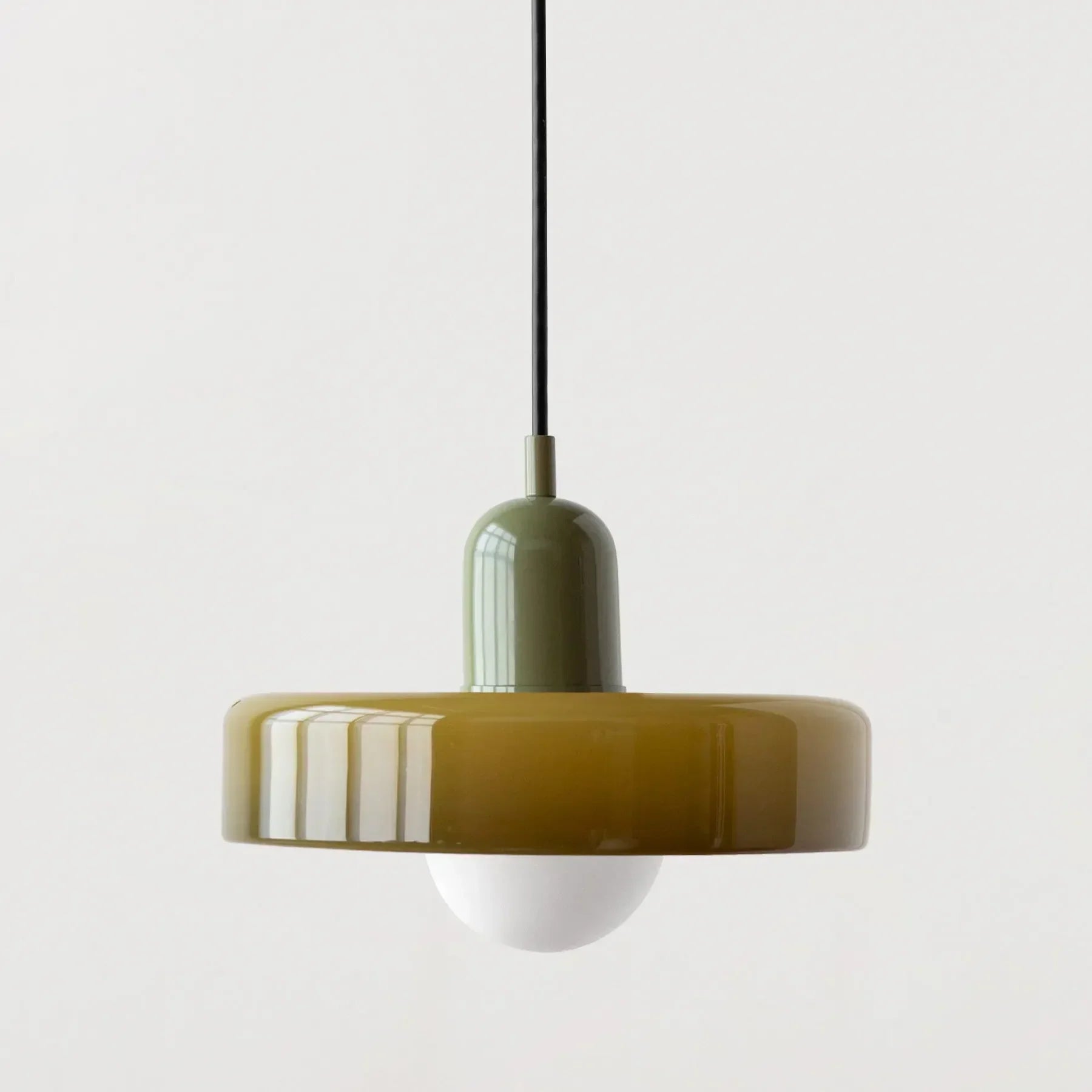 Glowvia | Glass Pendant Light with Retro Dome Design