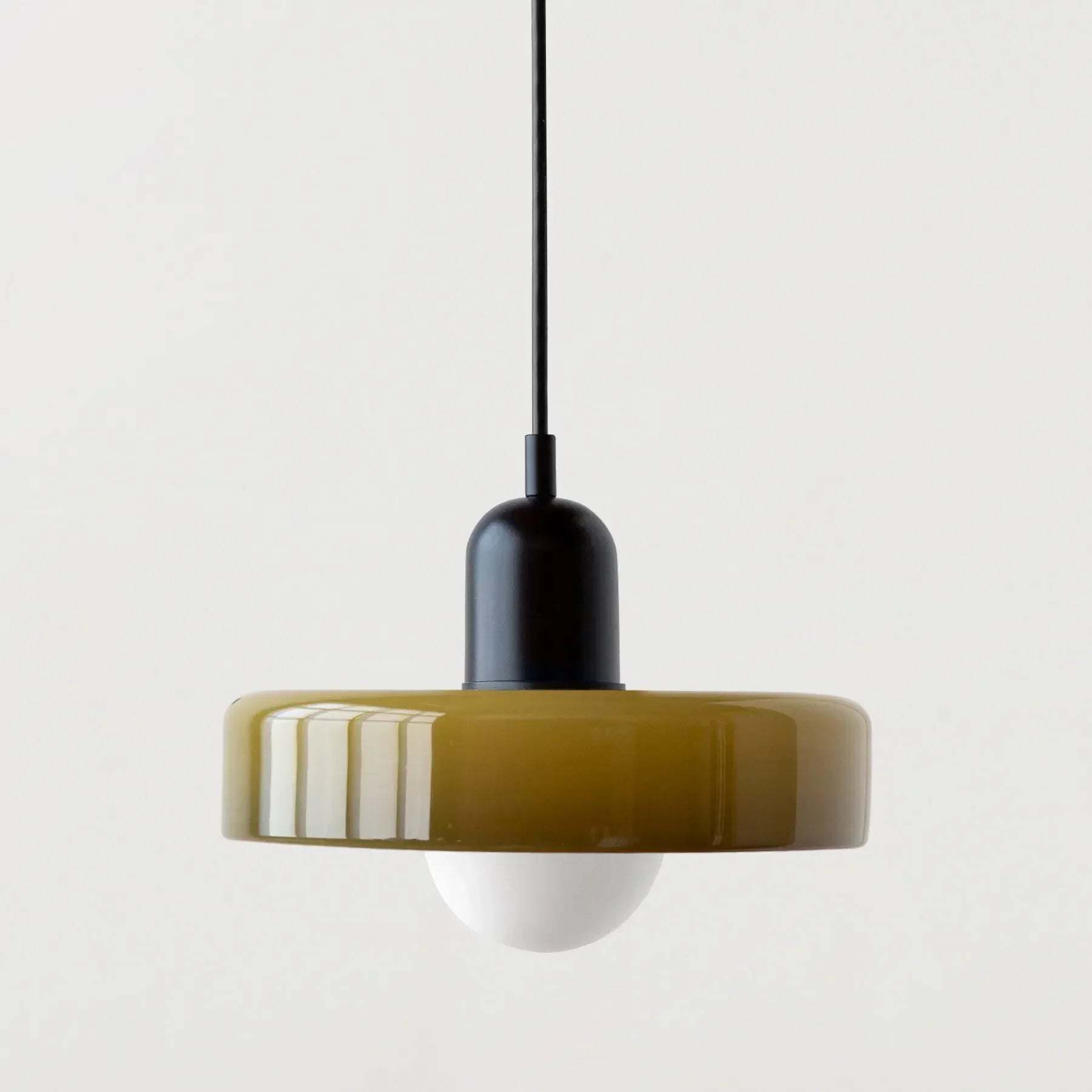 Glowvia | Glass Pendant Light with Retro Dome Design