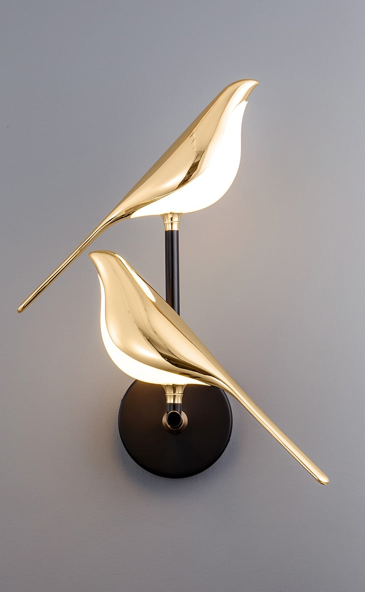 LumiBird | Scandinavian-Inspired LED Bird Wall Lamp