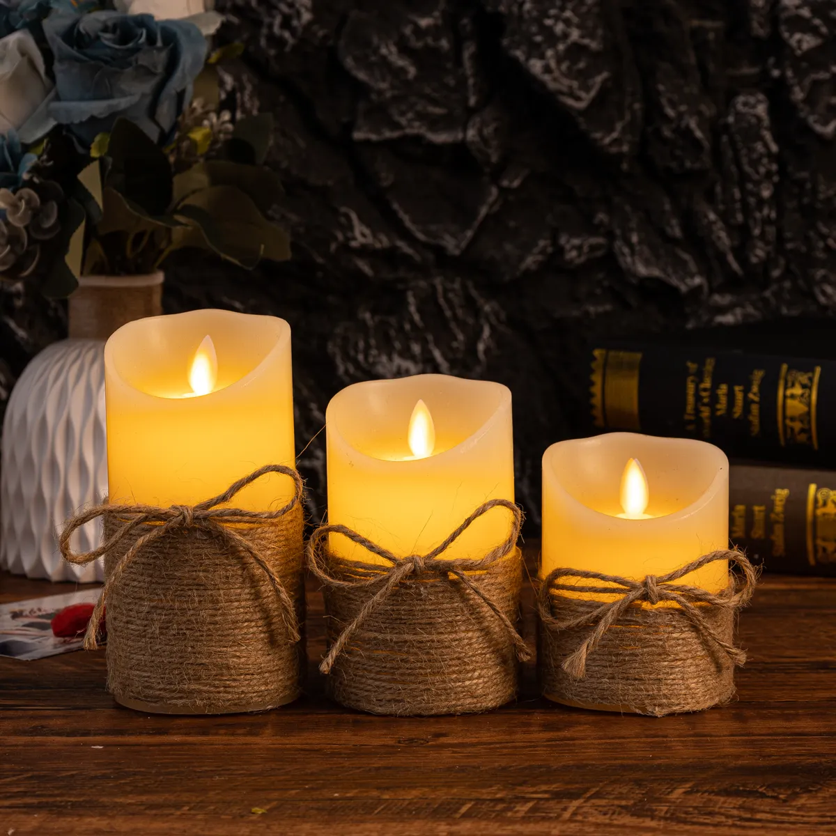 Solairis | Elegant Flameless LED Candles With Realistic Glow