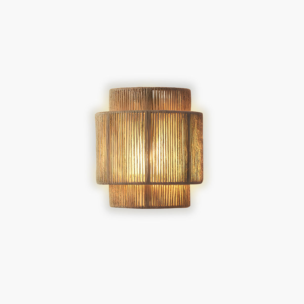 Serene Glow | Woven Wall Light with Soft Radiance