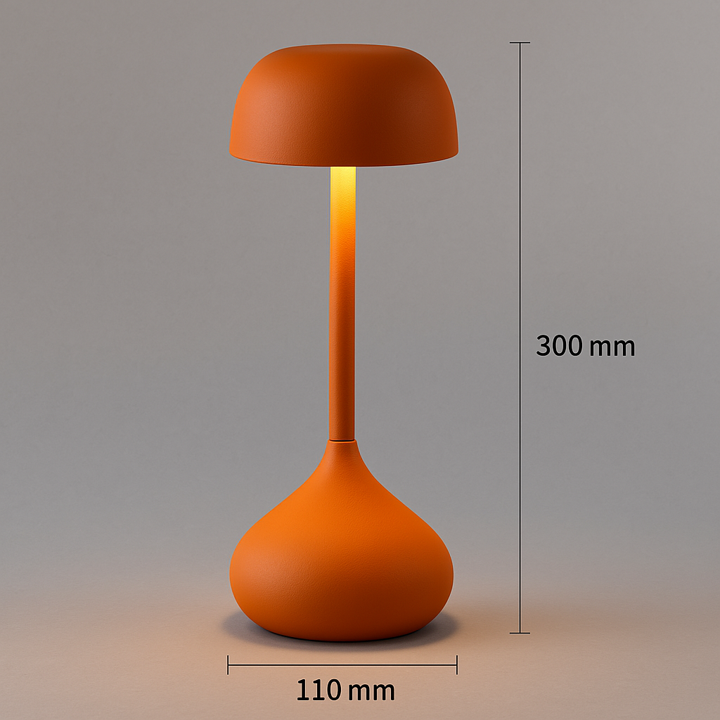 Harmolux | Soft Curve Touch Lamp with Rechargeable Glow