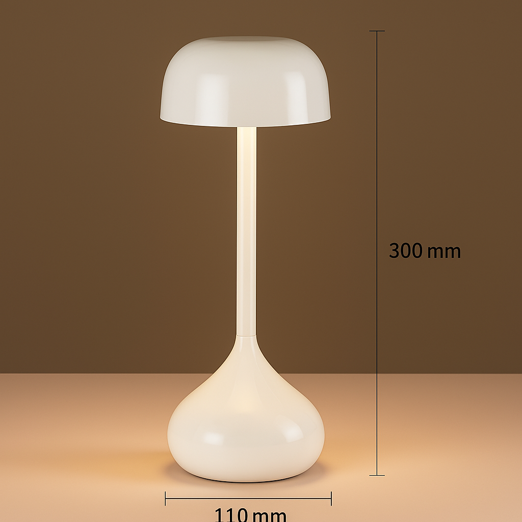 Harmolux | Soft Curve Touch Lamp with Rechargeable Glow