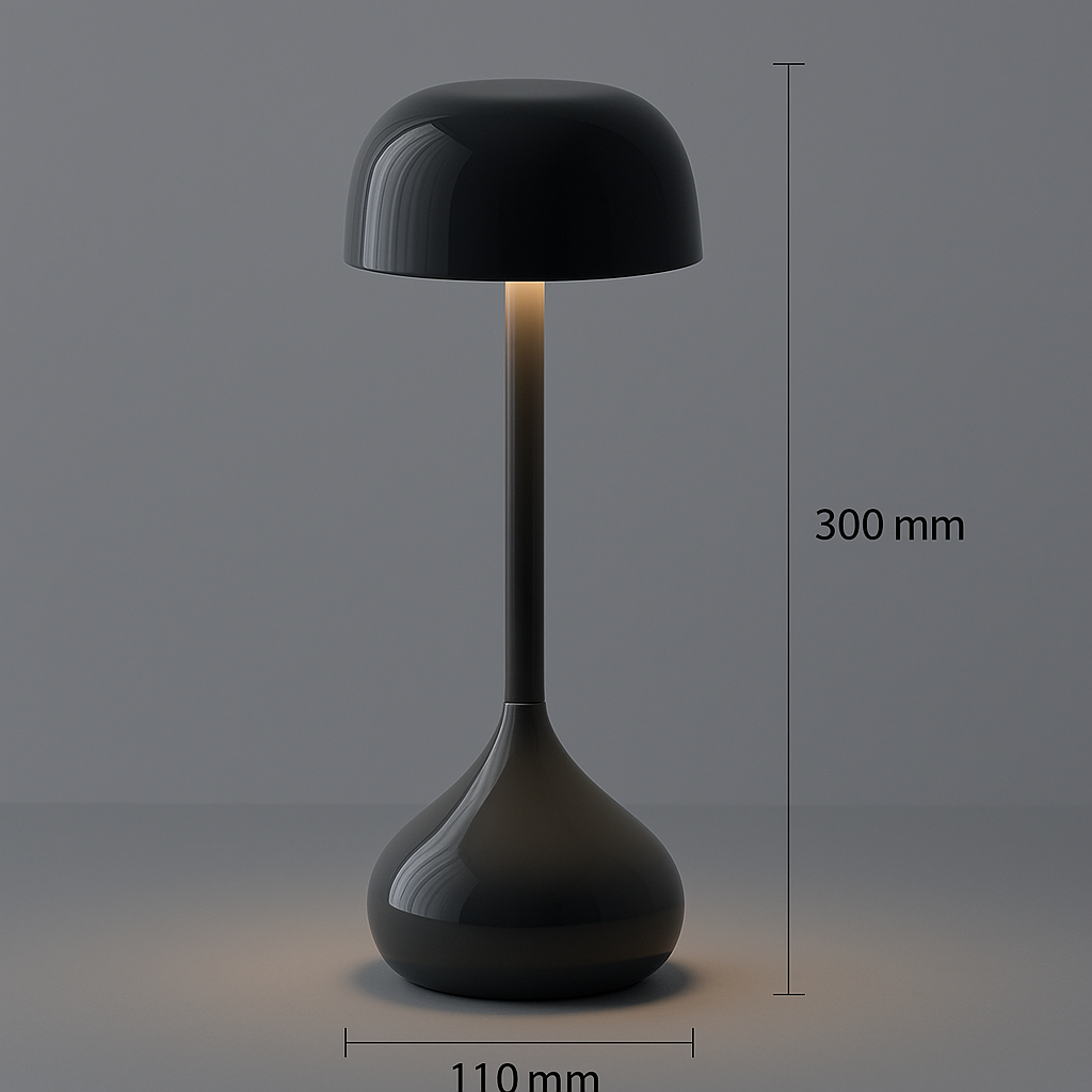 Harmolux | Soft Curve Touch Lamp with Rechargeable Glow