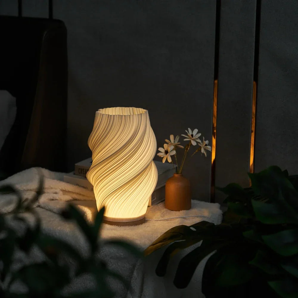 Helionyx | Sculpted LED Lamp with USB and Dimmable Glow
