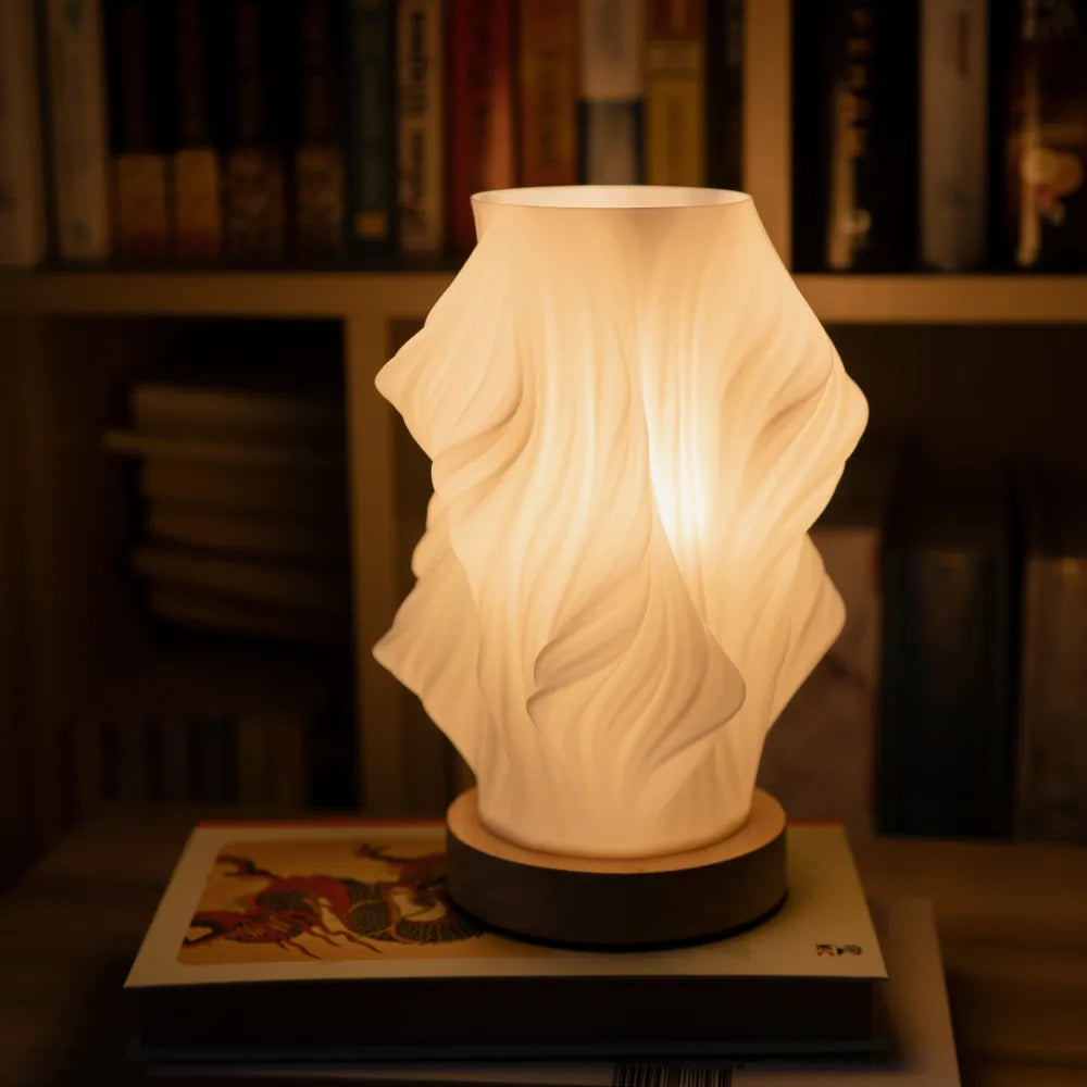 Helionyx | Sculpted LED Lamp with USB and Dimmable Glow