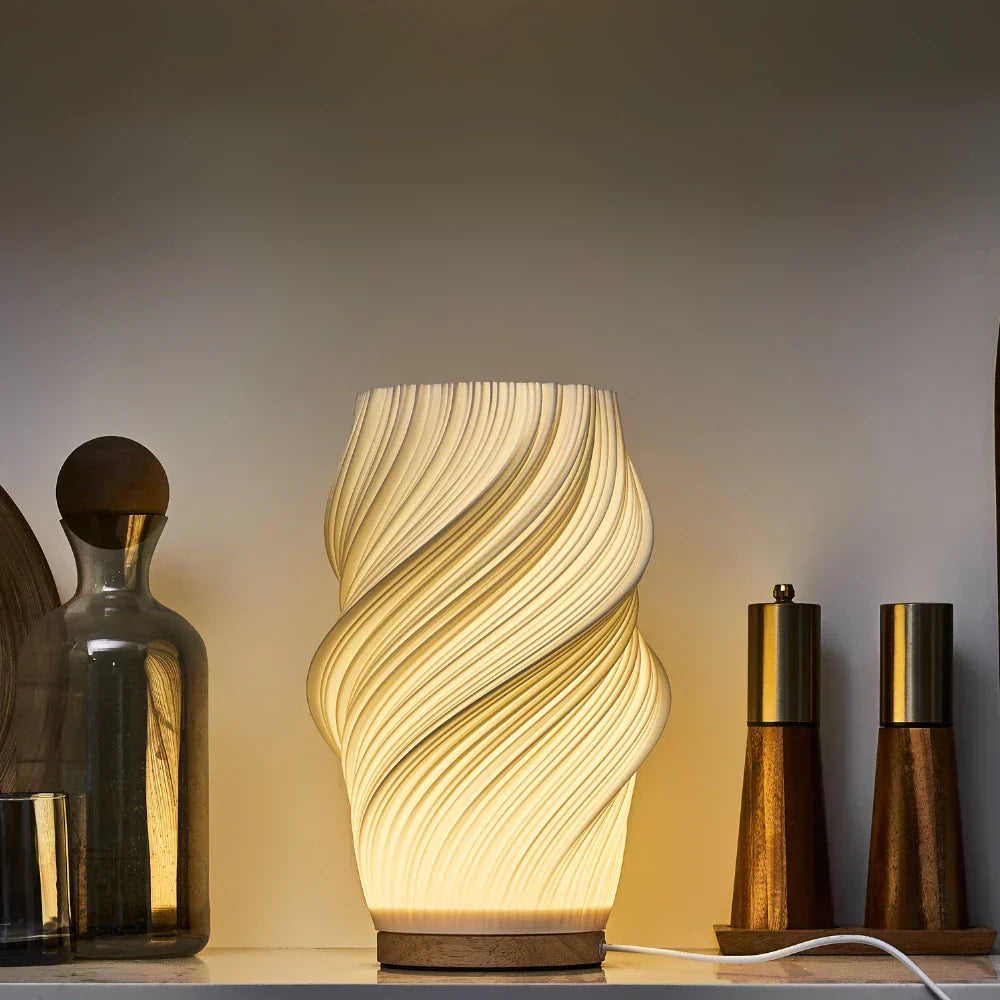 Helionyx | Sculpted LED Lamp with USB and Dimmable Glow