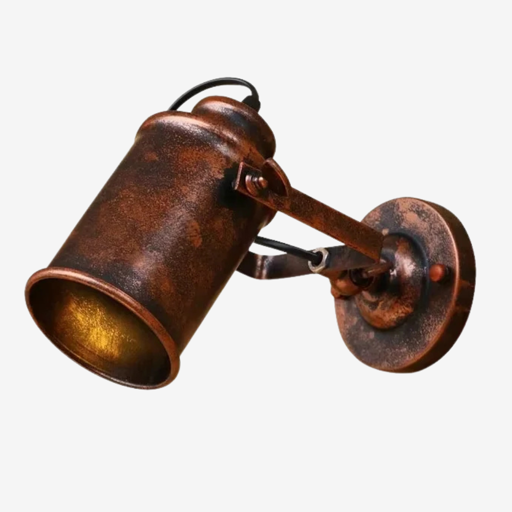 Ilumae | Vintage Wall-Mounted Spotlight in Industrial Metal