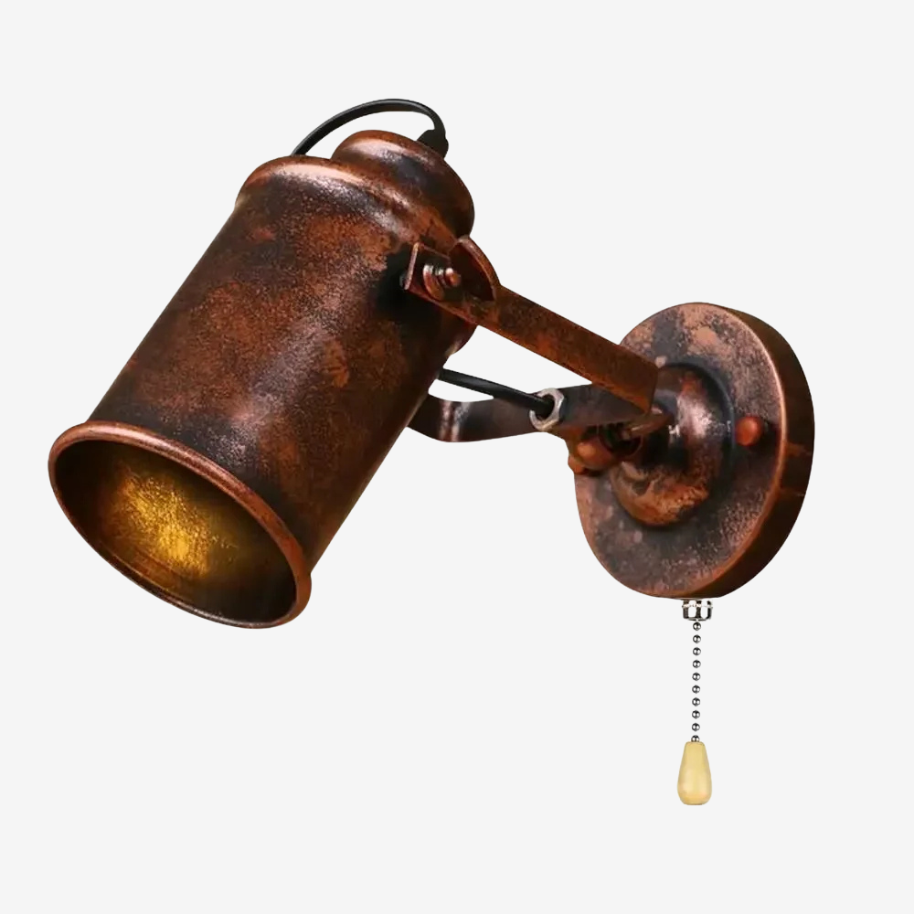 Ilumae | Vintage Wall-Mounted Spotlight in Industrial Metal