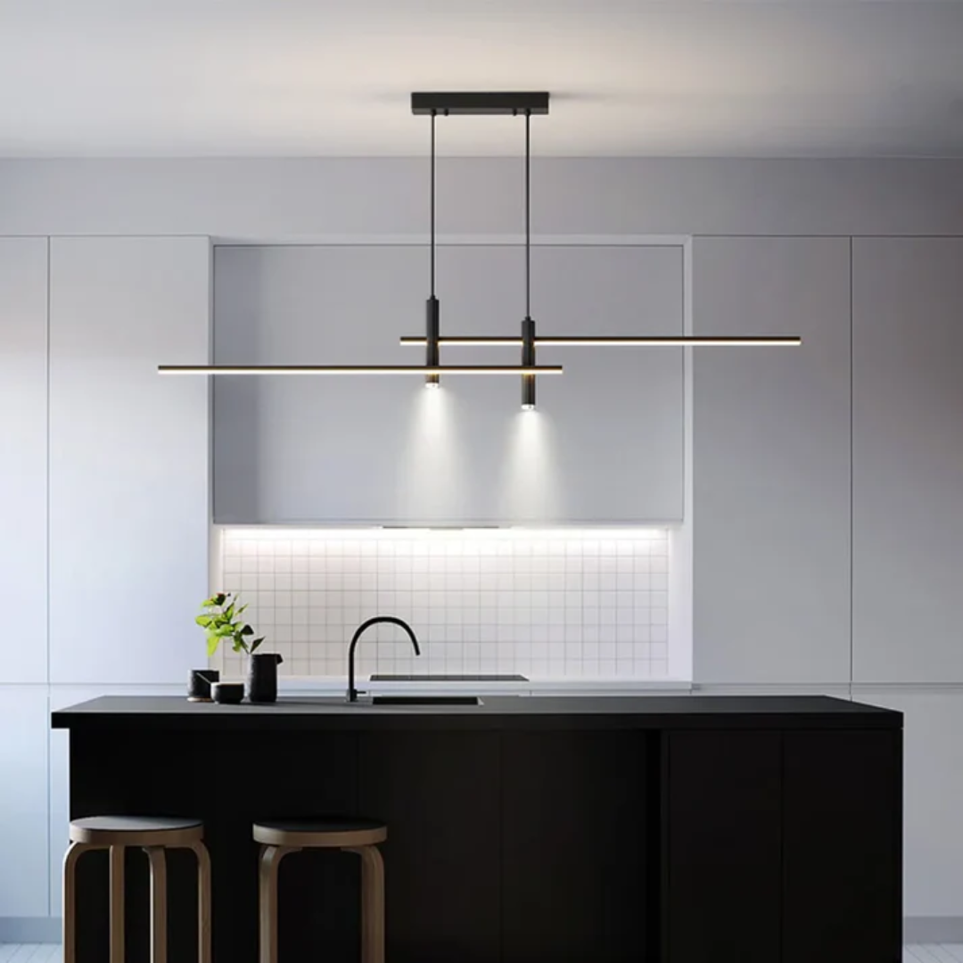 KindleLight | Linear LED Pendant Light for Modern Dining Spaces