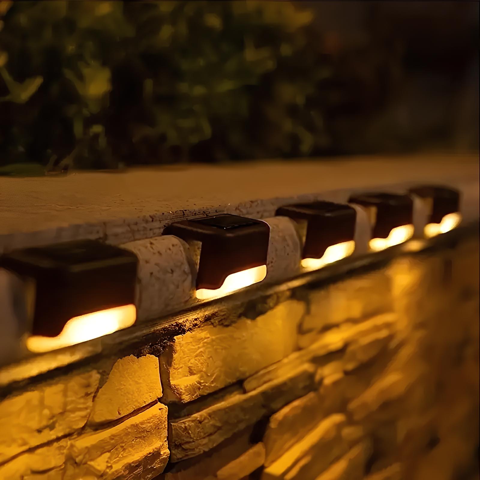 Lucavue | Solar LED Step Lights for Garden & Outdoor Safety